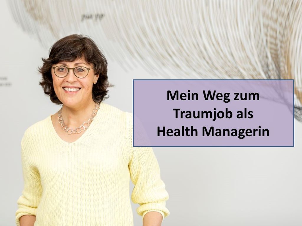 traumjob als health managerin foto von karin goldstein stehend gelber Pullover